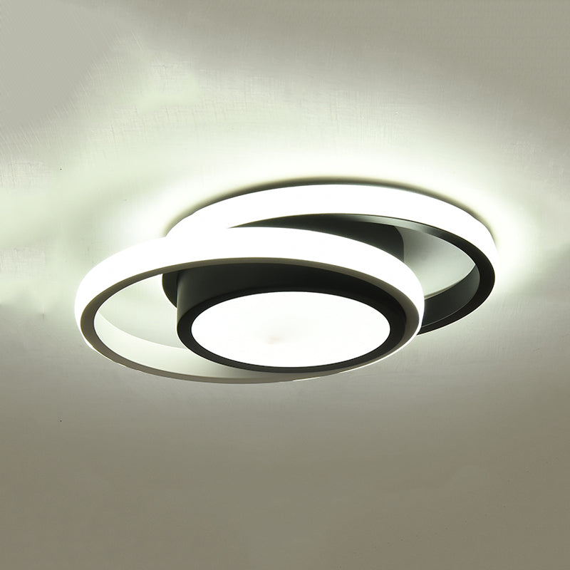 3 Lights Flush Mount Ceiling Lighting Fixture Simplicity LED Ceiling Light