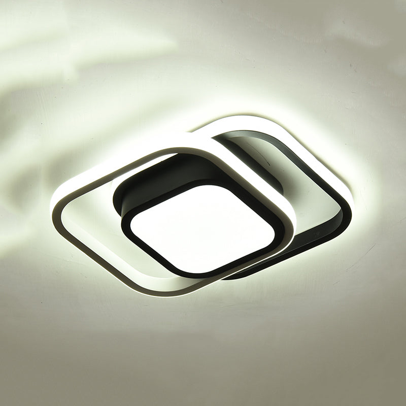 3 Lights Flush Mount Ceiling Lighting Fixture Simplicity LED Ceiling Light