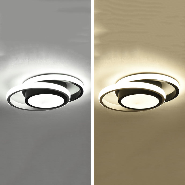 3 Lights Flush Mount Ceiling Lighting Fixture Simplicity LED Ceiling Light