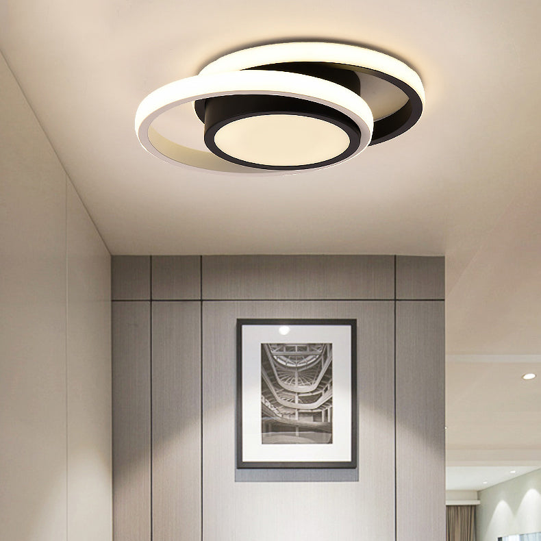 3 Lights Flush Mount Ceiling Lighting Fixture Simplicity LED Ceiling Light