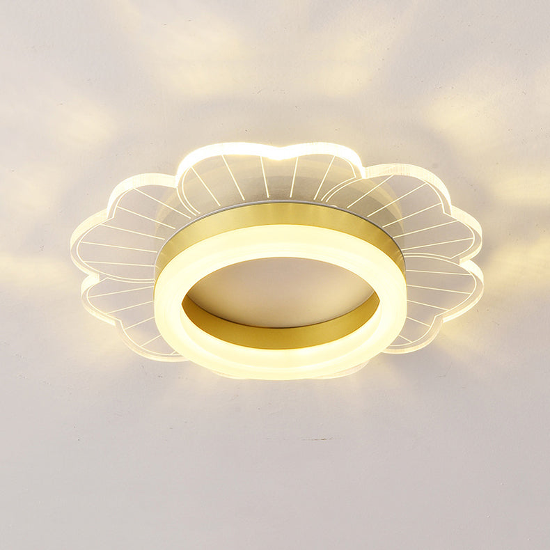 LED Flush Mount Ceiling Lighting Fixture Modern Styles Ceiling Light with Acrylic Shade