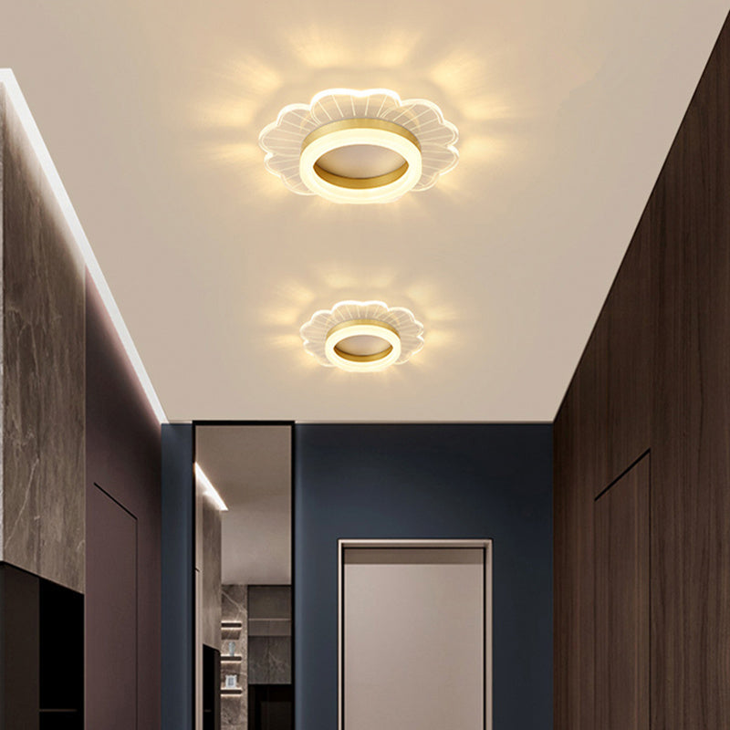 LED Flush Mount Ceiling Lighting Fixture Modern Styles Ceiling Light with Acrylic Shade