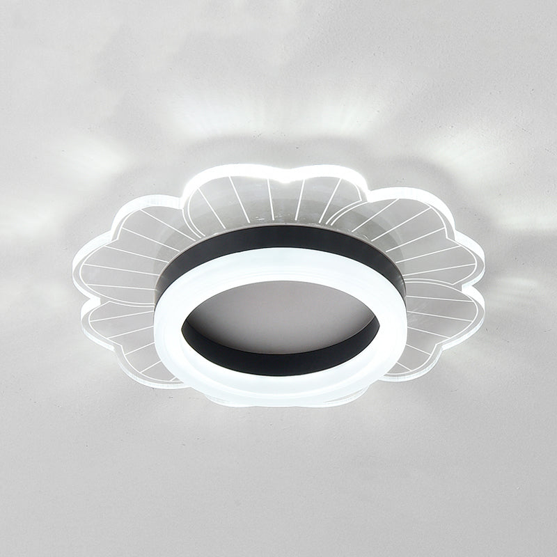 LED Flush Mount Ceiling Lighting Fixture Modern Styles Ceiling Light with Acrylic Shade