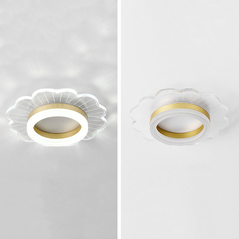 LED Flush Mount Ceiling Lighting Fixture Modern Styles Ceiling Light with Acrylic Shade
