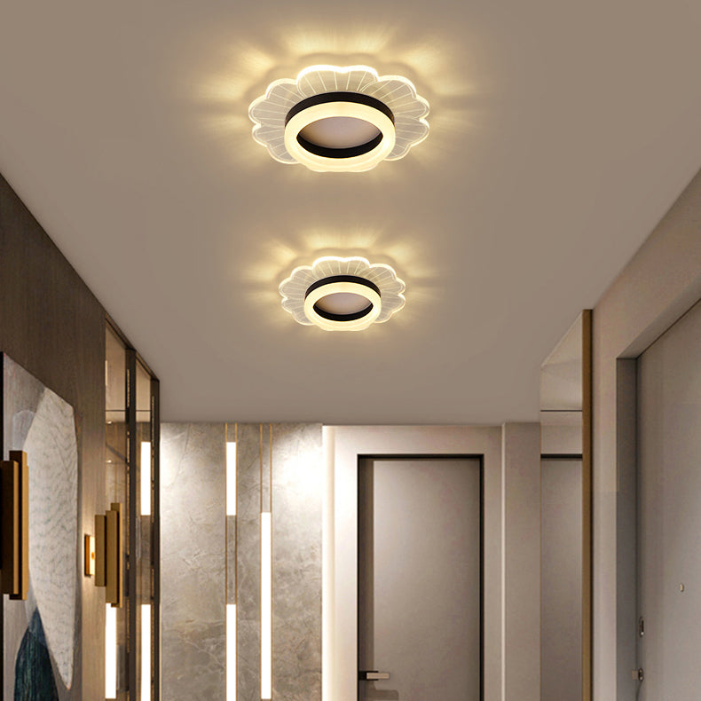 LED Flush Mount Ceiling Lighting Fixture Modern Styles Ceiling Light with Acrylic Shade