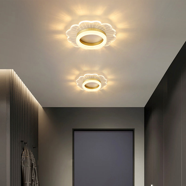 LED Flush Mount Ceiling Lighting Fixture Modern Styles Ceiling Light with Acrylic Shade