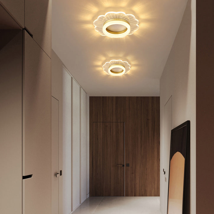 LED Flush Mount Ceiling Lighting Fixture Modern Styles Ceiling Light with Acrylic Shade