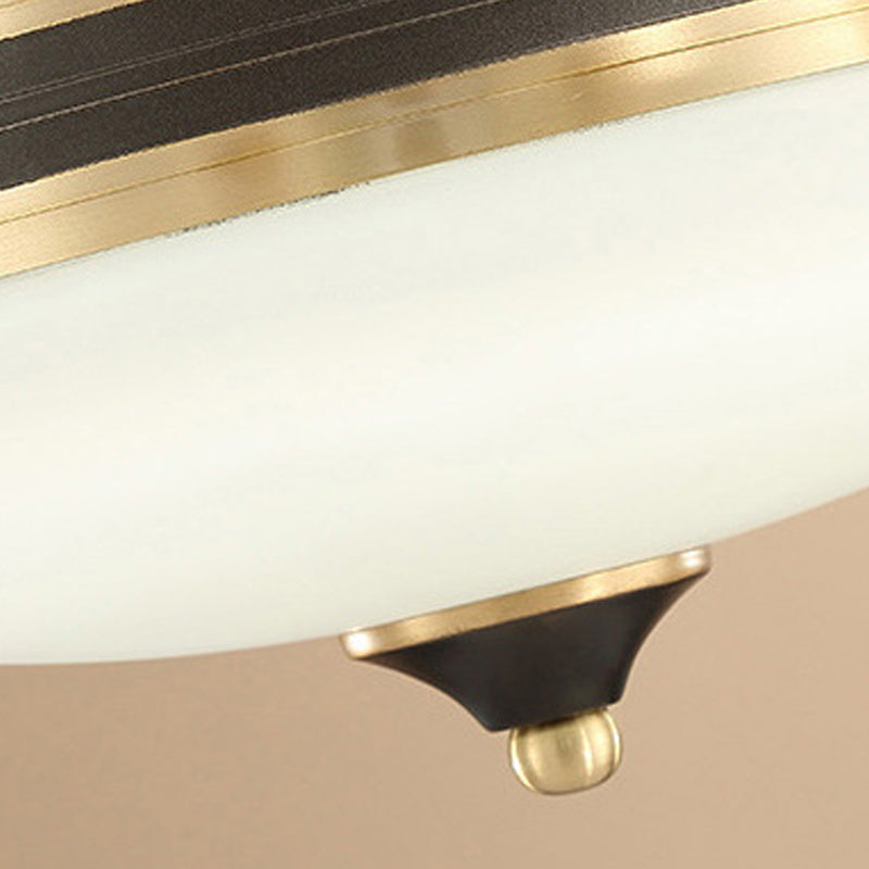 American Style Chandelier Gold Multi Head Glass Hanging Light for Restaurant