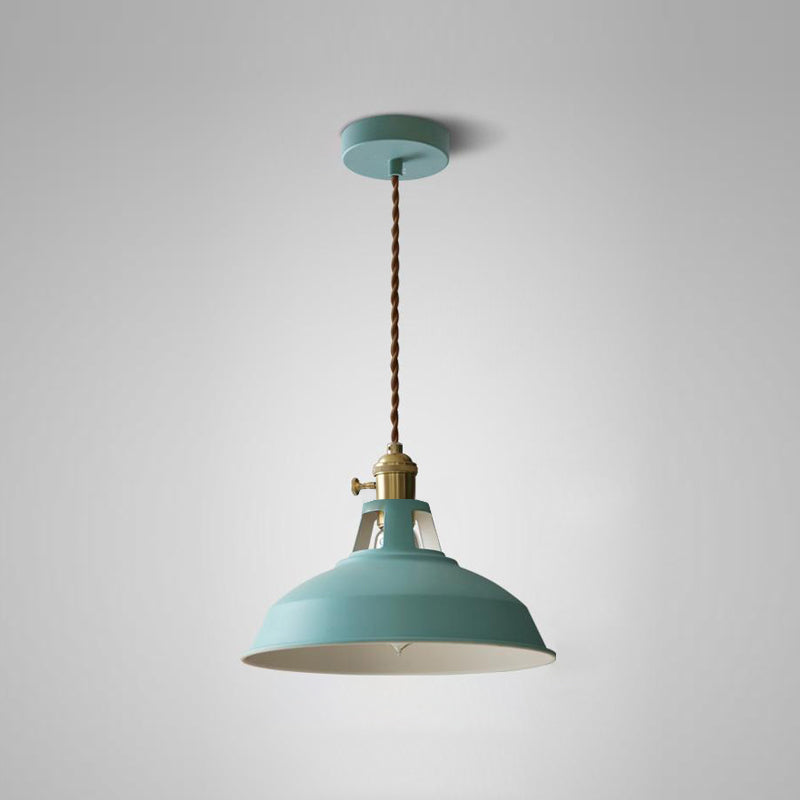 Industrial Hanging Light Colorful Metal Pendant Lighting Fixture for Living Room