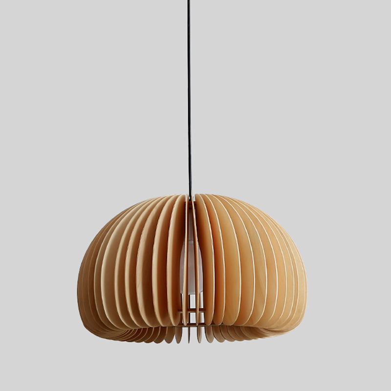 Aménagement de pendentif en bois léger en bois moderne pour le salon