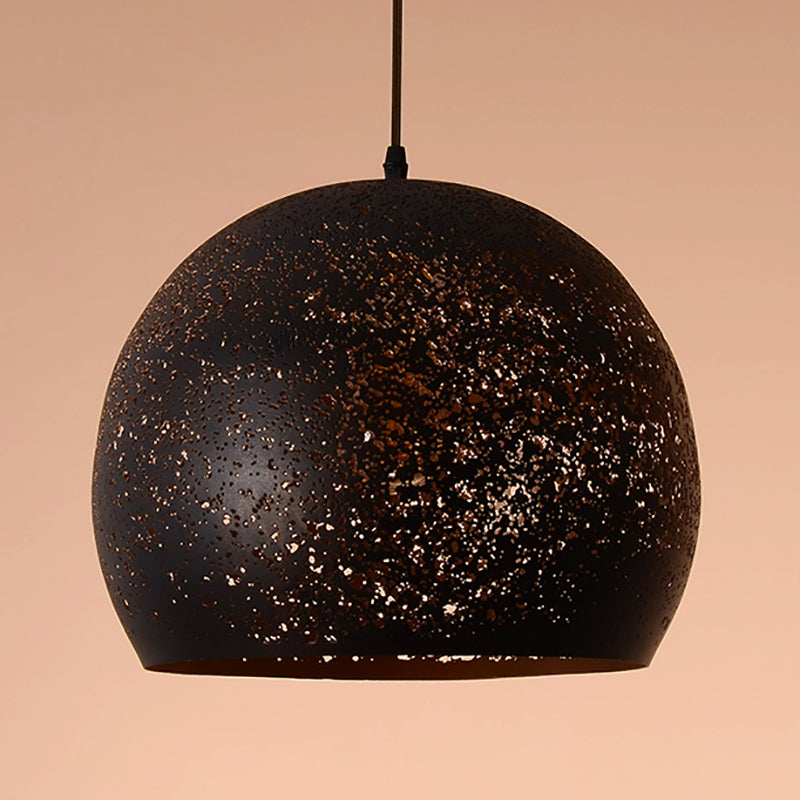 Lumière suspendue industrielle 1 pendentif lumineux avec une teinte en métal pour le salon