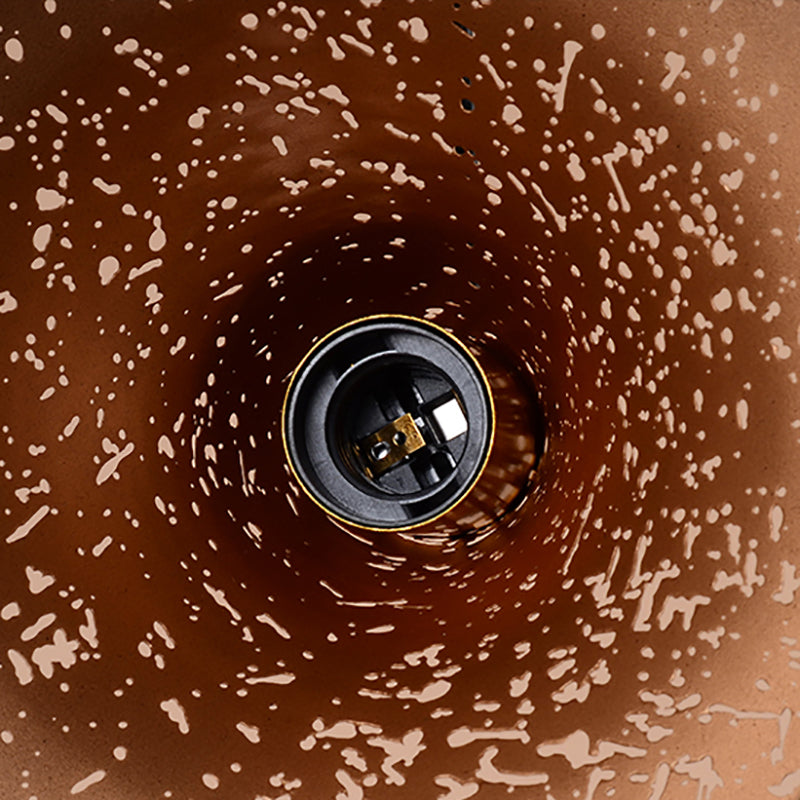 Lumière suspendue industrielle 1 pendentif lumineux avec une teinte en métal pour le salon