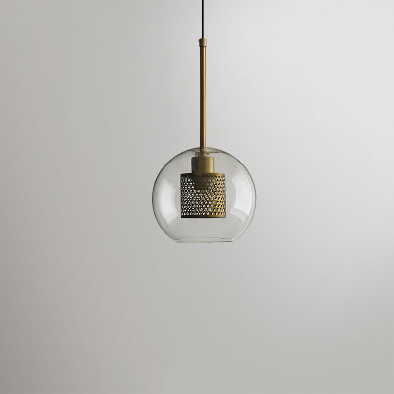 Industrial Glass Hanging Light Household Pendant Lighting for Living Room