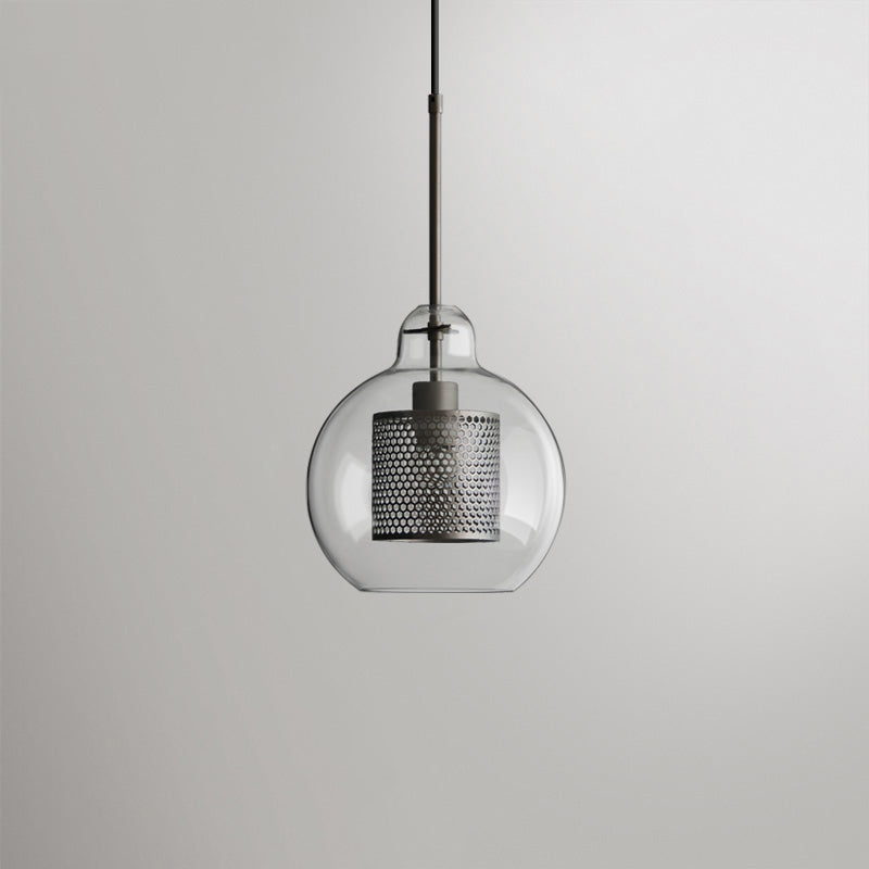 Industrial Glass Hanging Light Household Pendant Lighting for Living Room