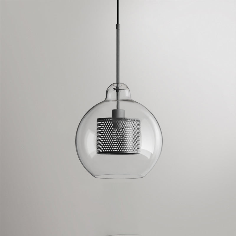Industrial Glass Hanging Light Household Pendant Lighting for Living Room