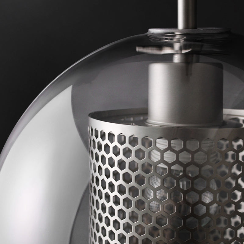Industrial Glass Hanging Light Household Pendant Lighting for Living Room
