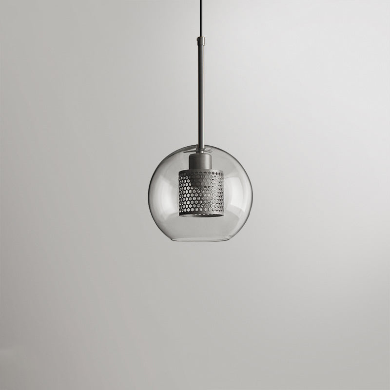 Industrial Glass Hanging Light Household Pendant Lighting for Living Room