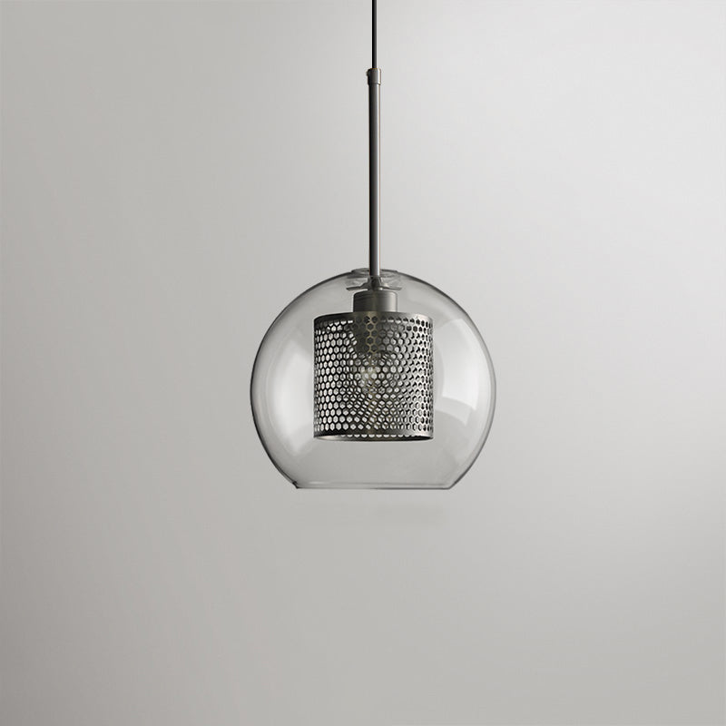 Industrial Glass Hanging Light Household Pendant Lighting for Living Room