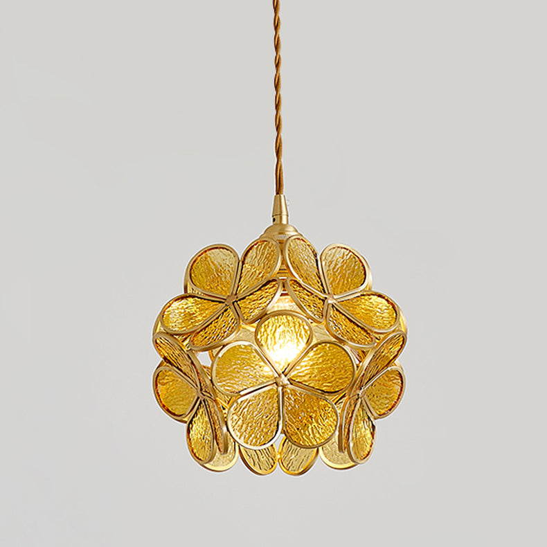 LED contemporain suspendu aux fleurs en forme de fleur