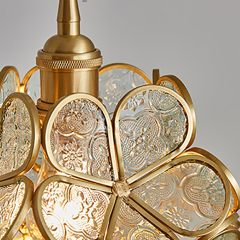 LED contemporain suspendu aux fleurs en forme de fleur