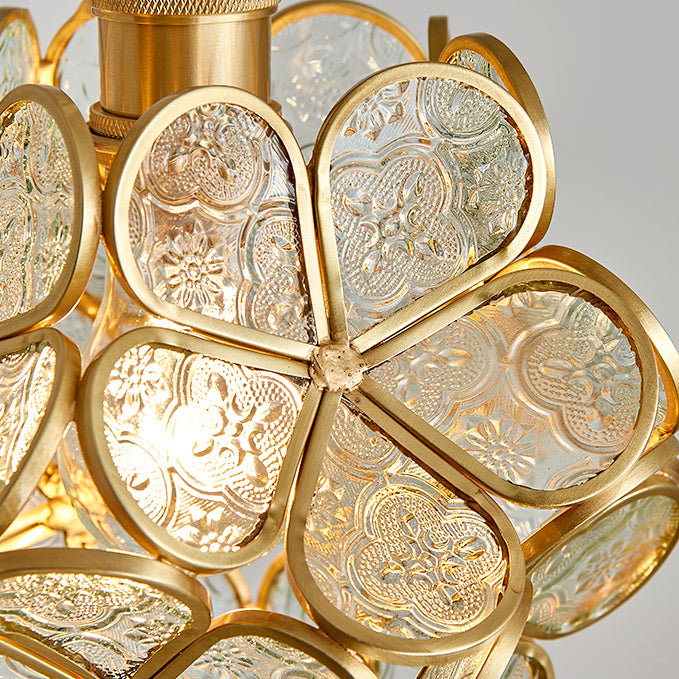 LED contemporain suspendu aux fleurs en forme de fleur