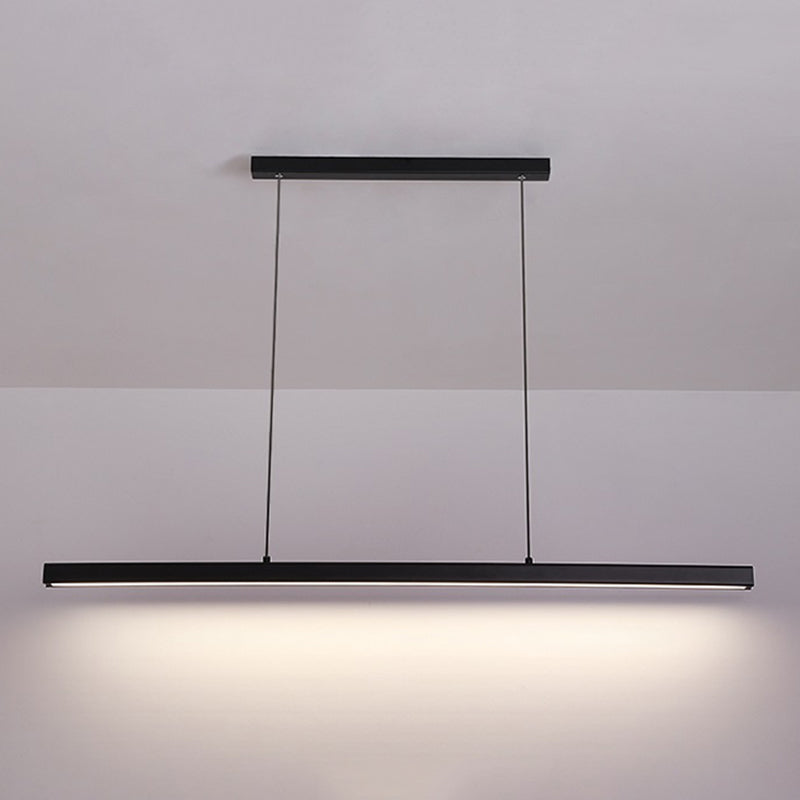 1-leichte LED-Inselleuchte einfache Stil Lineare Hanglampe mit Acrylschatten