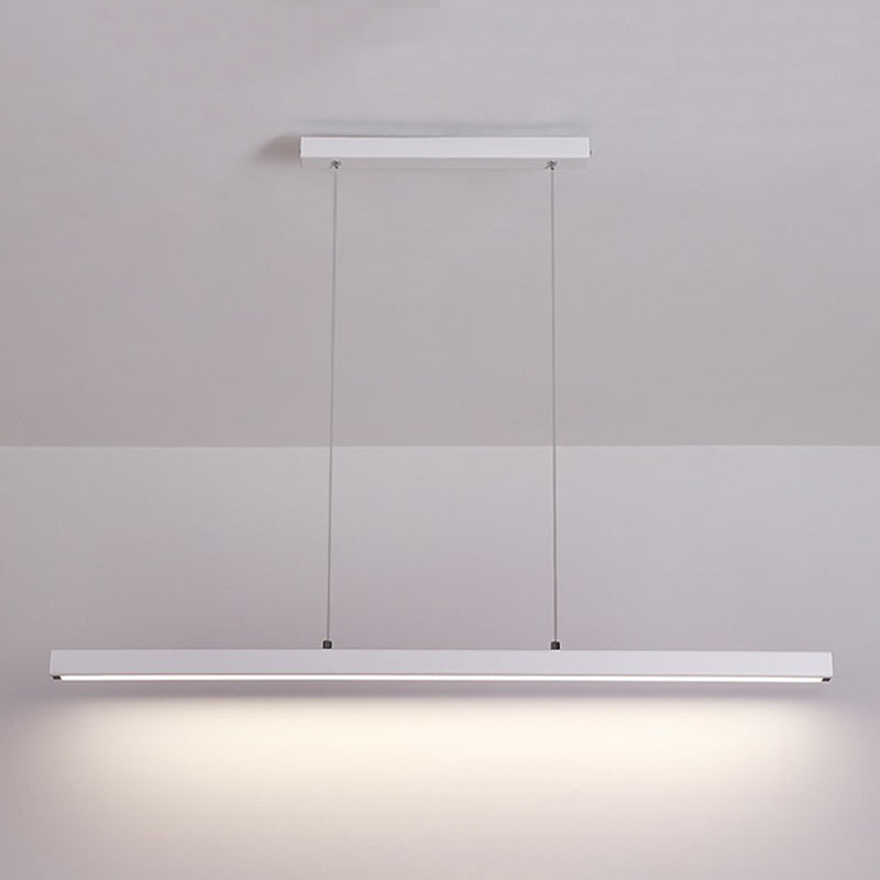 1-leichte LED-Inselleuchte einfache Stil Lineare Hanglampe mit Acrylschatten