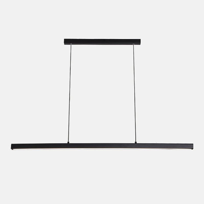 1-leichte LED-Inselleuchte einfache Stil Lineare Hanglampe mit Acrylschatten