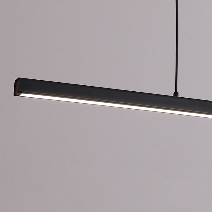 1-leichte LED-Inselleuchte einfache Stil Lineare Hanglampe mit Acrylschatten
