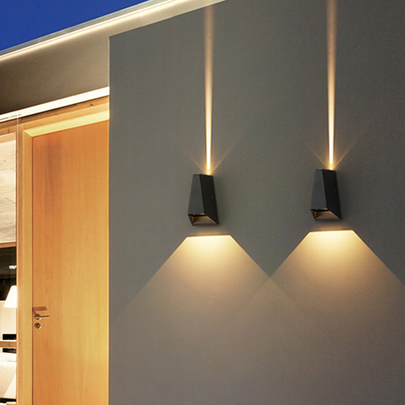 Contemporary Metal Wall Sconce Led Multi Light Wall-washer Light for Outdoor