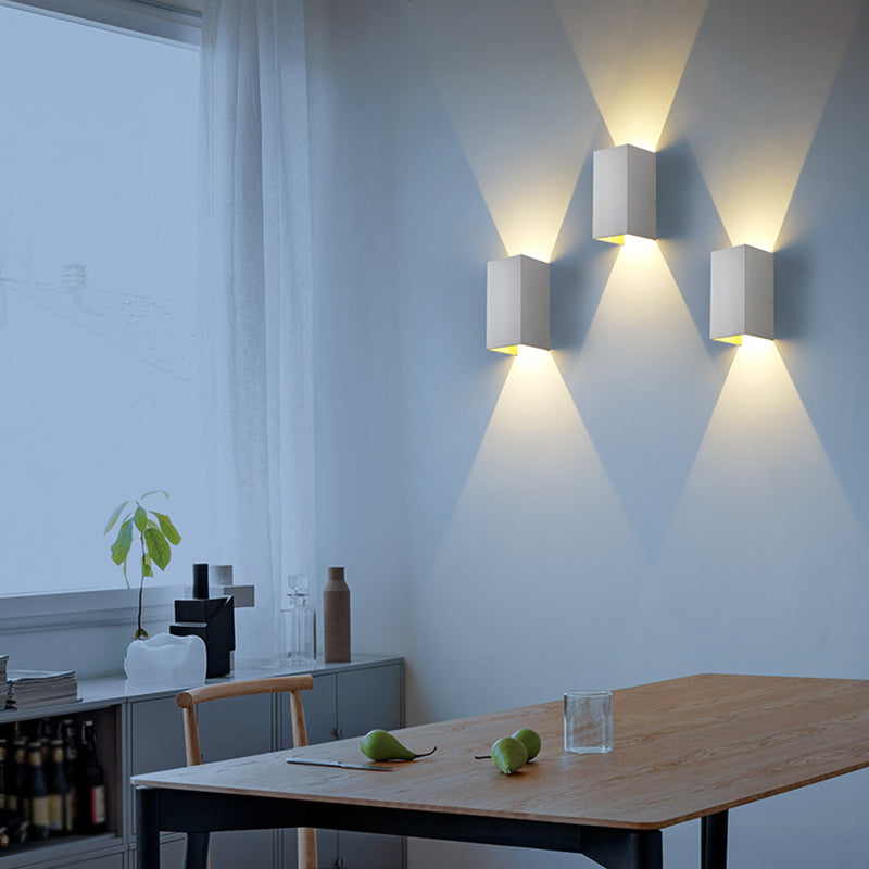 Contemporary Metal Wall Sconce Led Multi Light Wall-washer Light for Outdoor