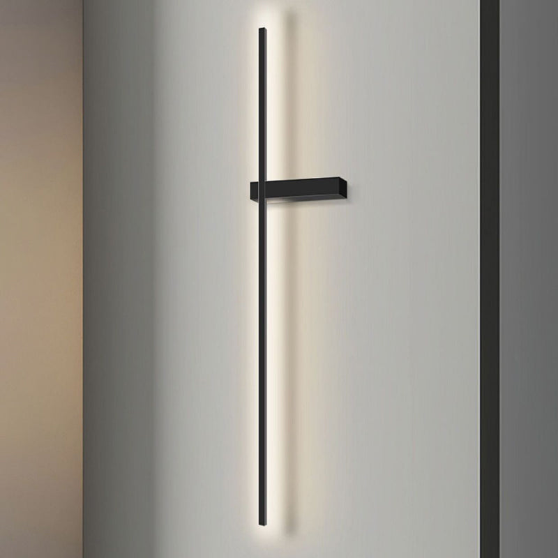 Moderne Wandleuchte minimalistische gerade LED -Wandleuchten mit Aluminium für Schlafzimmer