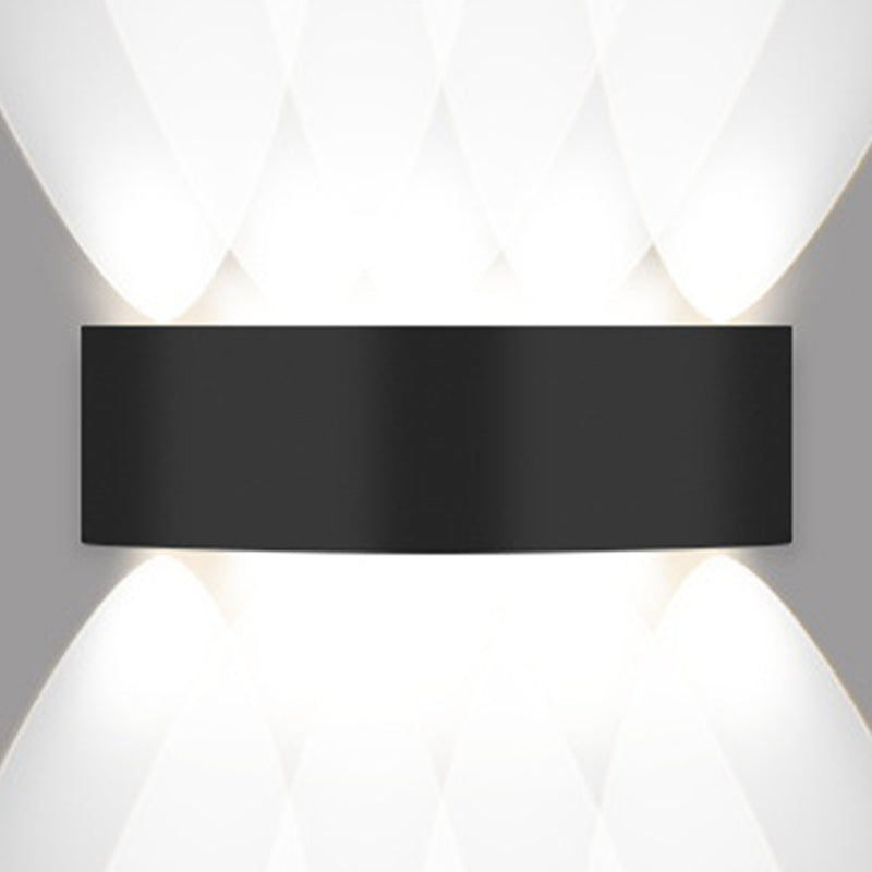 Moderne Aluminium -Wandleuchte geometrische schwarze Multi -Licht -Wandwaschmaschine für draußen