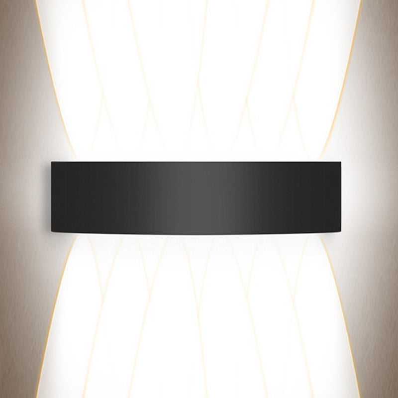 Moderne Aluminium -Wandleuchte geometrische schwarze Multi -Licht -Wandwaschmaschine für draußen