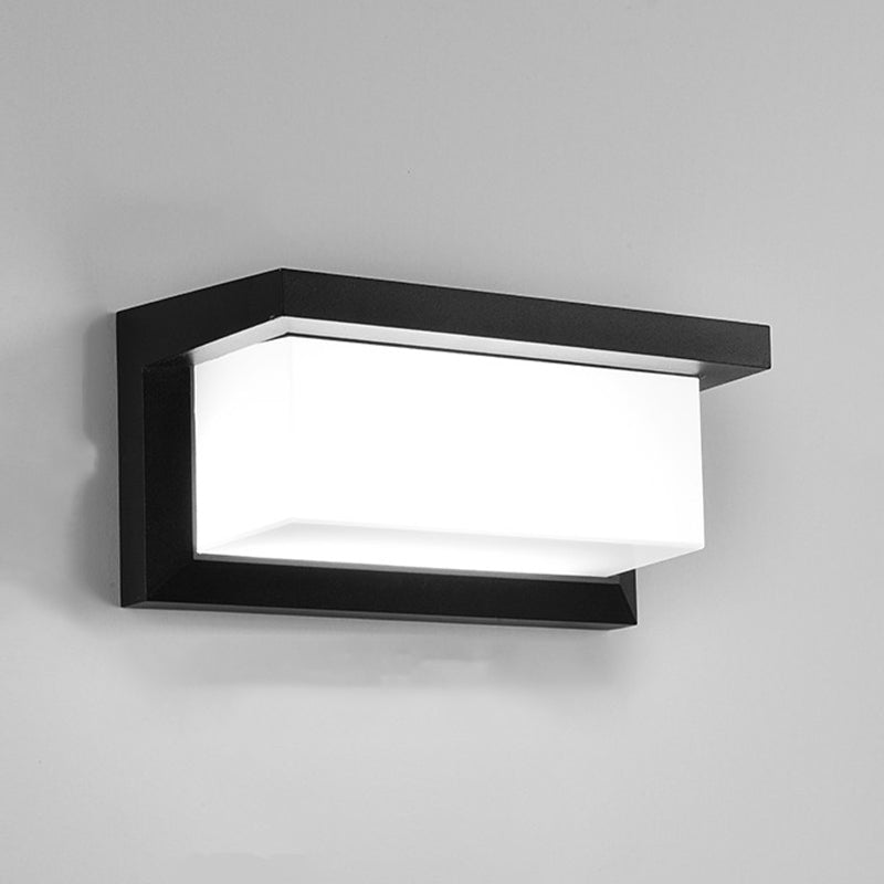 Moderne Aluminiumwandleuchte wasserdichte geometrische LED -Wandwaschmaschine für draußen