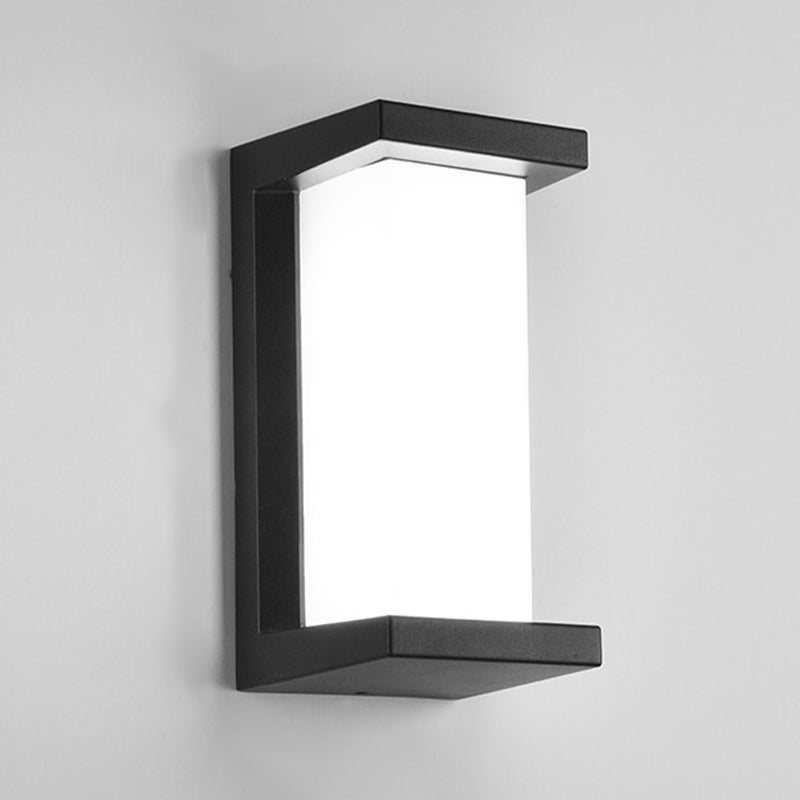 Moderne Aluminiumwandleuchte wasserdichte geometrische LED -Wandwaschmaschine für draußen