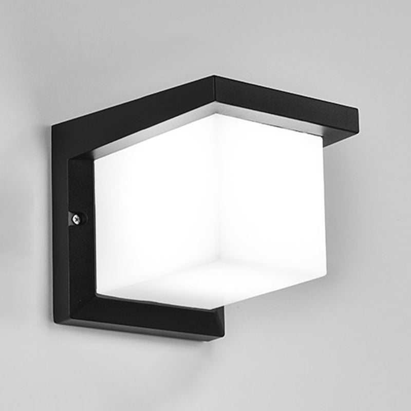 Moderne Aluminiumwandleuchte wasserdichte geometrische LED -Wandwaschmaschine für draußen