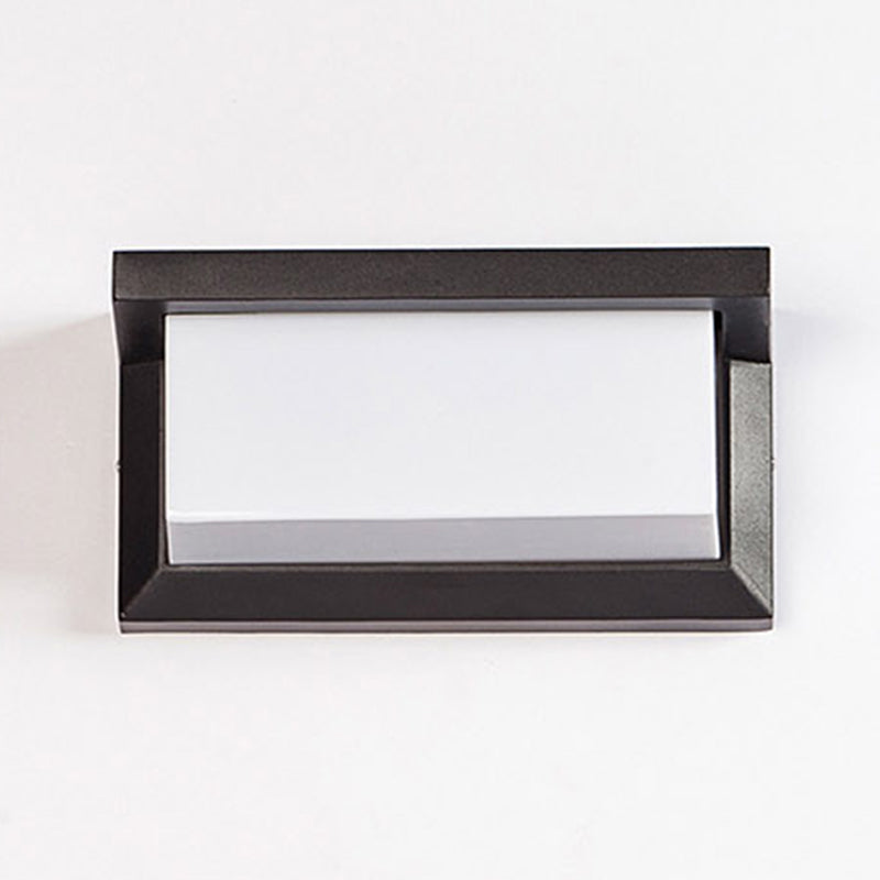 Moderne Aluminiumwandleuchte wasserdichte geometrische LED -Wandwaschmaschine für draußen