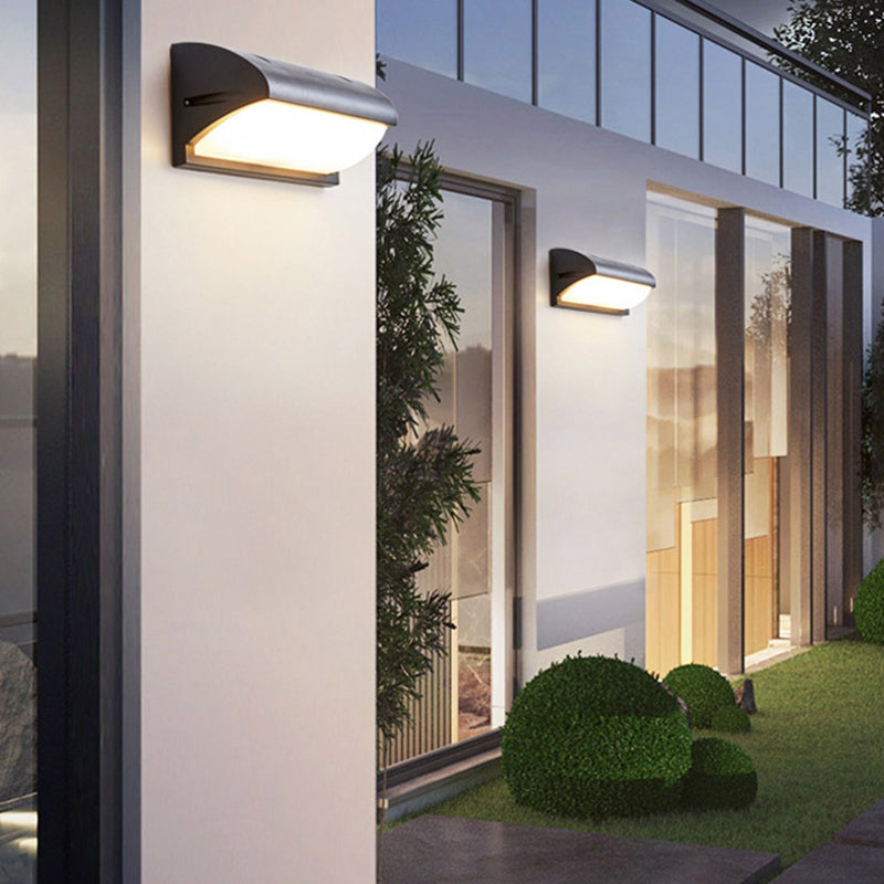 Moderne Aluminiumwandleuchte wasserdichte geometrische LED -Wandwaschmaschine für draußen