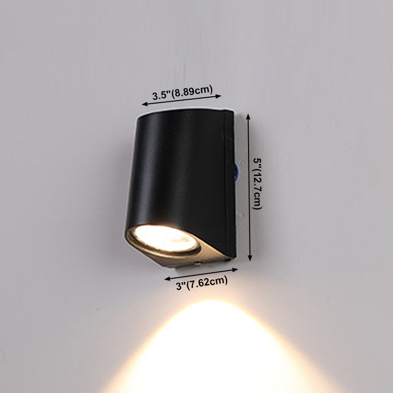 Moderne Aluminium -Wandleuchte geometrische 1 Lichtwandwaschung für Schlafzimmer