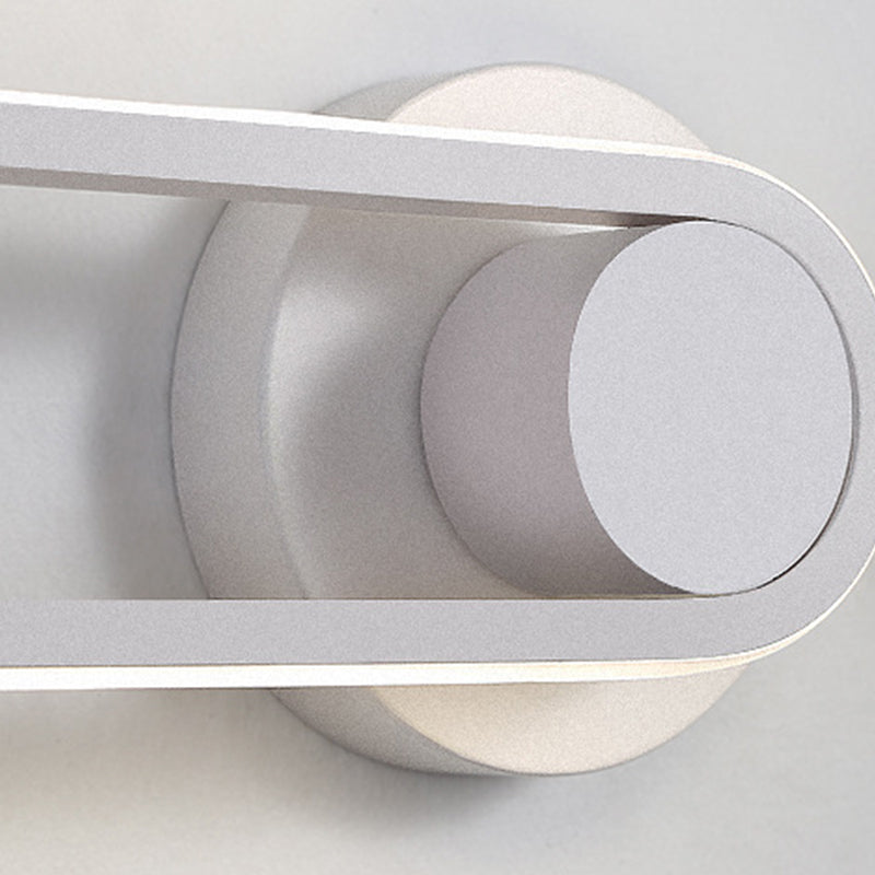 Forma ovale per parete in metallo in stile nordico forma ovale da 12 "Prontoni a parete a LED per camera da letto