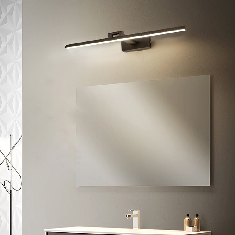 LED Vanity Light Fixture Modernist Mirror Front Lighting with Silicone Shade