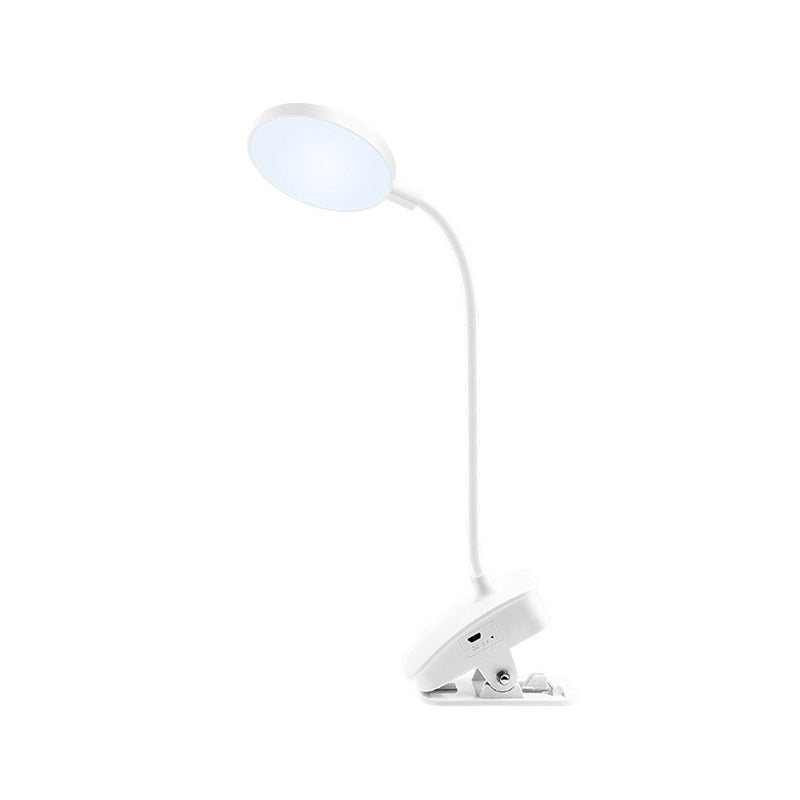 Ring LED Table Lamp Contemporary Table Lamps for Study Room with PC Shade