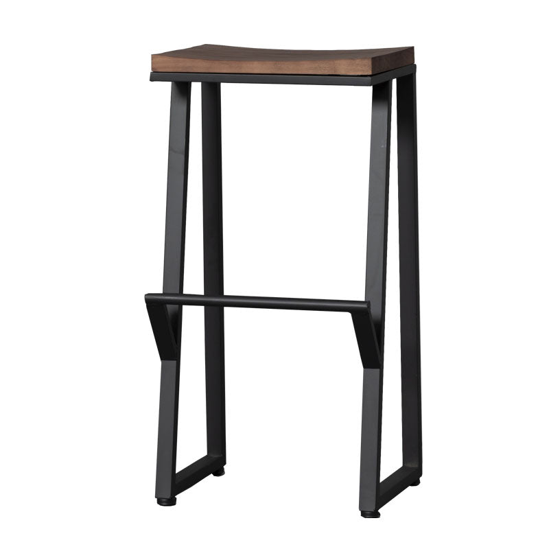 Taburete de bar de metal de estilo moderno con cafetería taburete de bar simple