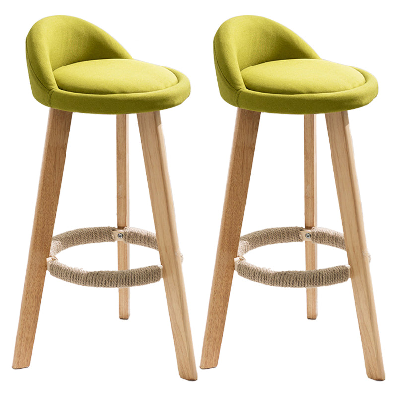 Taburete moderno sin brazos para mostrador, taburete de bar de cocina de madera con Pedal