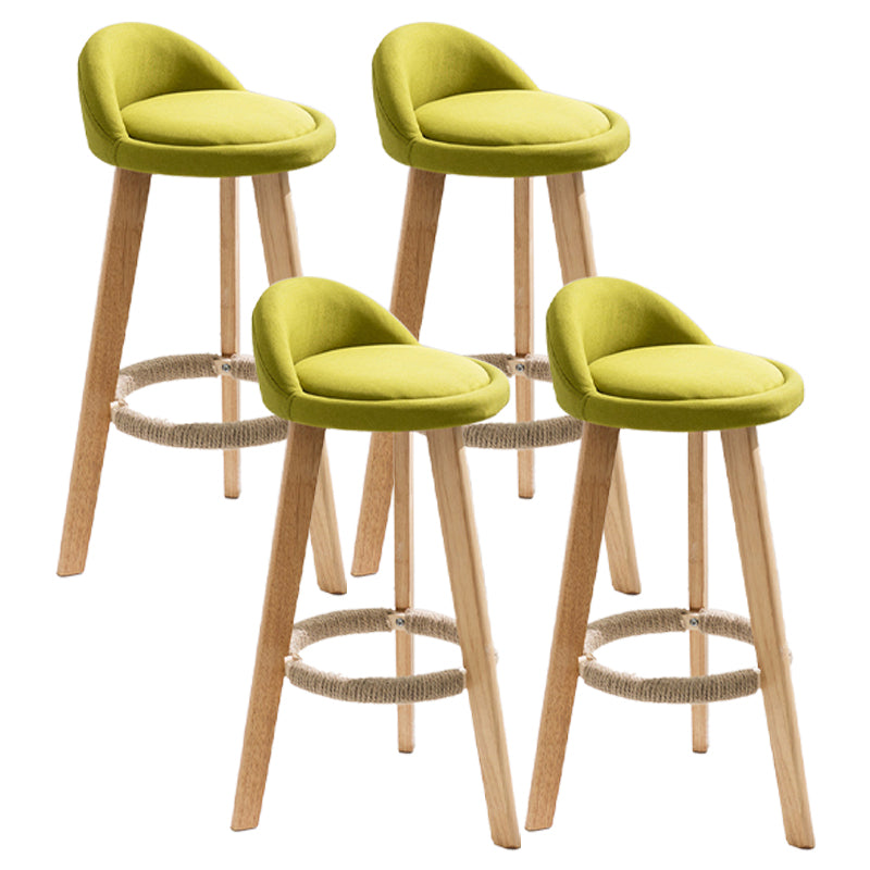 Taburete moderno sin brazos para mostrador, taburete de bar de cocina de madera con Pedal