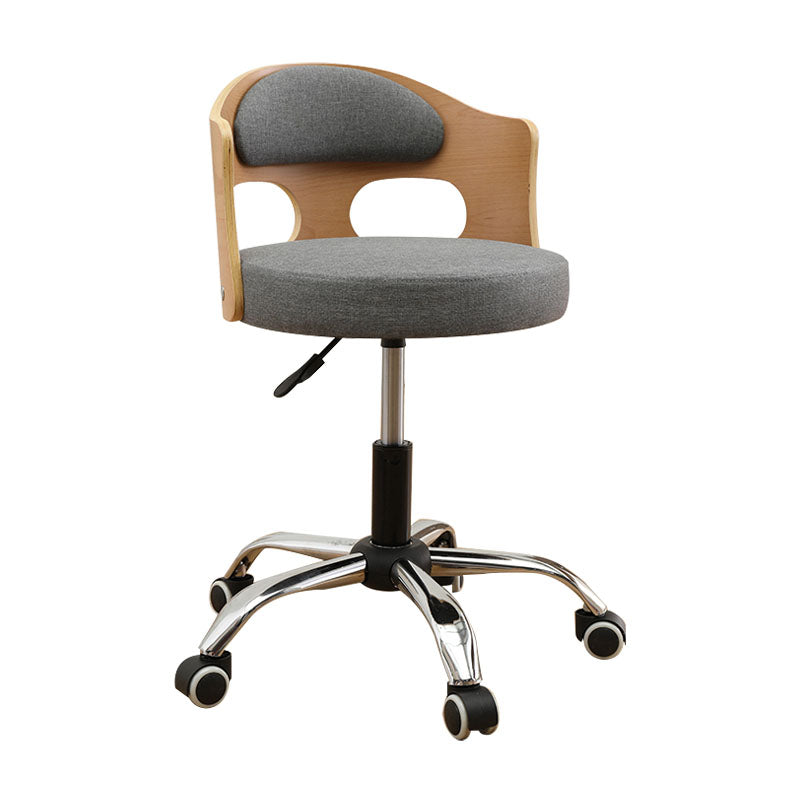 Industrial Style Bar-stool Round Seat with Adjustable Height Barstool for Kitchen