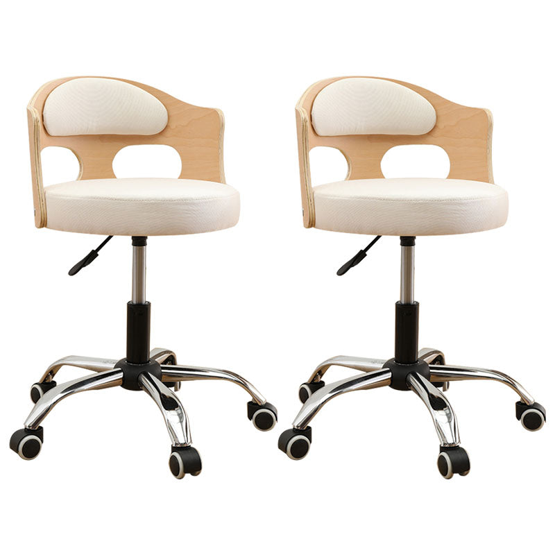Industrial Style Bar-stool Round Seat with Adjustable Height Barstool for Kitchen