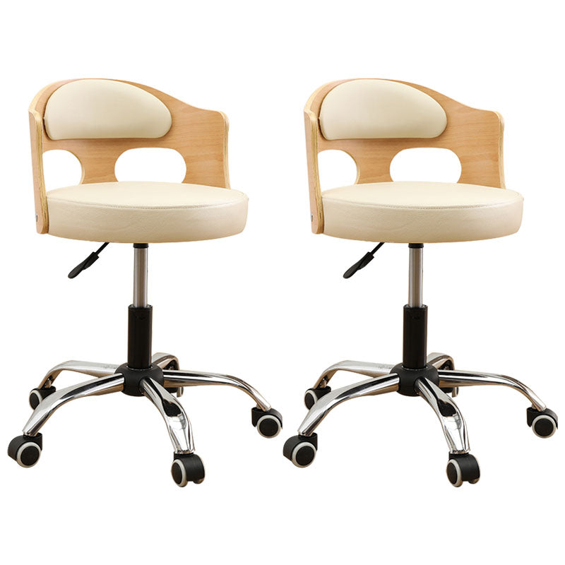 Industrial Style Bar-stool Round Seat with Adjustable Height Barstool for Kitchen