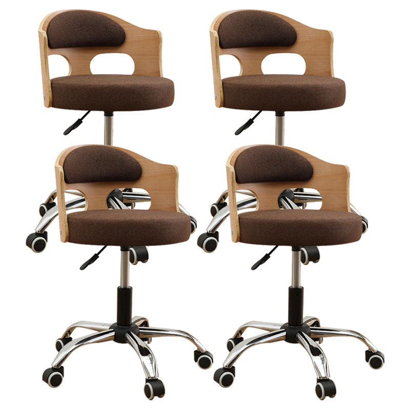 Industrial Style Bar-stool Round Seat with Adjustable Height Barstool for Kitchen